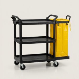 Janitor Cart, 3-Shelf
